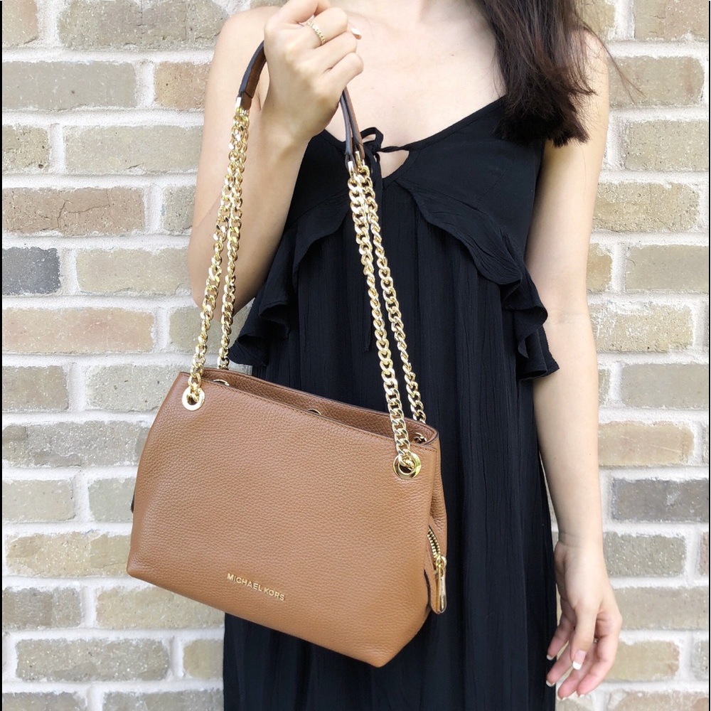 Michael Kors Jet Set Medium Messenger Chain Tote - Picture 2 of 8